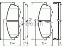 Placute frana KIA CERATO limuzina (LD) (2004 - 2016) Bosch 0 986 424 810
