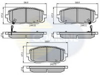 Placute frana KIA PICANTO (BA) (2004 - 2016) COMLINE CBP31319