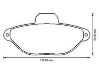 Placute frana LANCIA Y 840A JURID 573169J