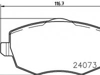 Placute frana LANCIA YPSILON 843 TEXTAR 2407302