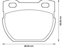 Placute frana Land Rover Defender Cabrio (Ld), Defender Station Wagon (Ld), Defender Pick-Up (Ld), Defender Platou / Sasiu (Ld) SRLine parte montare : Punte spate