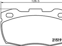 Placute frana LAND ROVER DEFENDER platou / sasiu (LD) (1990 - 2016) Textar 2151901