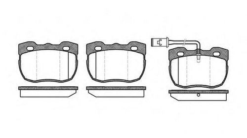 Placute frana LAND ROVER DISCOVERY I LJ LG RO