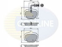 Placute frana LAND ROVER DISCOVERY I LJ LG COMLINE CBP1224