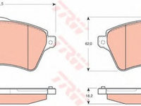 Placute frana LAND ROVER FREELANDER LN TRW GDB1473 PieseDeTop