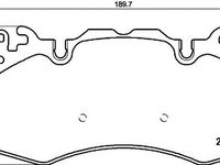 Placute frana LAND ROVER RANGE ROVER SPORT (LW) (2013 - 2016) BREMBO P 44 023