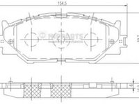 Placute frana LEXUS IS C GSE2 NIPPARTS N3602128