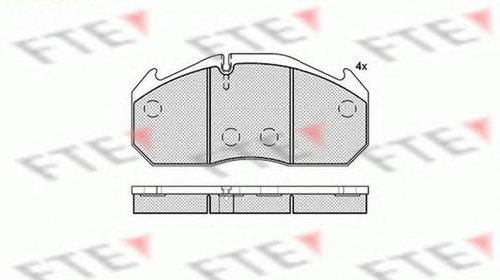 Placute frana MAN HOCL FTE BL1759A4