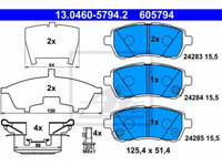 Placute frana Mazda 2 (DE) 2007-2015 #2 04465B1120000