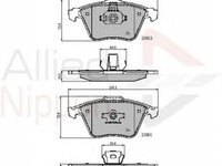 Placute frana MAZDA 3 BK COMLINE ADB01607