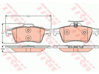 Placute frana Mazda 3 limuzina (BK) 1999-2009 #3 0252413716