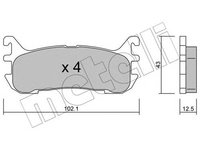 Placute frana MAZDA 323 S V BA METELLI 2203930