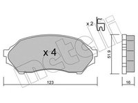 Placute frana MAZDA 323 S VI BJ METELLI 2203870