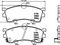 Placute frana MAZDA 323 S VI BJ TEXTAR 2384504