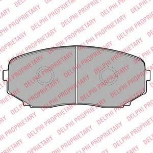 Placute frana MAZDA CX-7 (ER) (2006 - 2016) DELPHI LP2098
