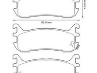 Placute frana MAZDA MX-5 I NA JURID 572602J