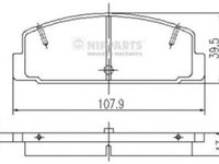 Placute frana MAZDA RX 7 III FD NIPPARTS J3613002