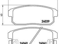 Placute frana Mazda Rx 8 (Se17), Suzuki Ignis (Fh), Ignis Ii SRLine parte montare : Punte spate