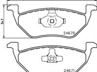 Placute frana MAZDA TRIBUTE EP TEXTAR 2467001