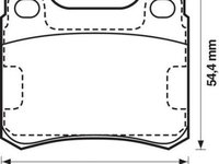 Placute frana Mercedes 190 (W201), Clasa C (W202), Clasa E (W124) SRLine parte montare : Punte spate