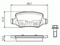 Placute frana MERCEDES A-CLASS (W168) (1997 - 2004) Bosch 0 986 494 023