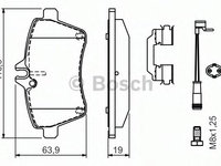 Placute frana MERCEDES A-CLASS (W169) (2004 - 2012) Bosch 0 986 494 290