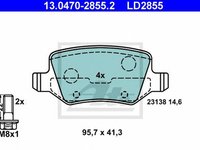 Placute frana MERCEDES-BENZ A-CLASS W168 ATE 13047028552