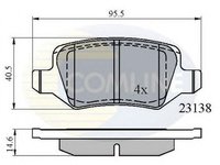 Placute frana MERCEDES-BENZ A-CLASS W168 COMLINE CBP01149