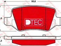 Placute frana MERCEDES-BENZ A-CLASS W168 TRW GDB1481DTE