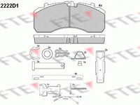 Placute frana MERCEDES-BENZ ACTROS FTE BL2222D1