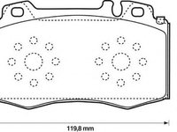 Placute frana MERCEDES-BENZ C-CLASS W203 JURID 573092JC