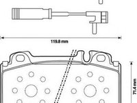 Placute frana MERCEDES-BENZ CLK C209 JURID 573152JC