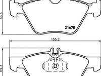 Placute frana MERCEDES-BENZ E-CLASS combi S210 TEXTAR 2167081