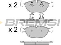 Placute frana MERCEDES-BENZ E-CLASS T-Model S211 BREMSI BP3571
