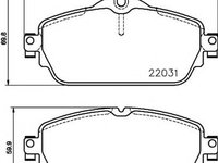 Placute frana MERCEDES-BENZ E-CLASS W213 US TEXTAR 2203102