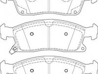 Placute frana MERCEDES-BENZ GL-CLASS X166 JURID 573459J