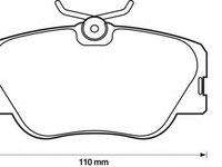 Placute frana MERCEDES-BENZ limuzina W124 JURID 571560JAS