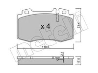 Placute frana MERCEDES-BENZ M-CLASS W163 METELLI 2205630