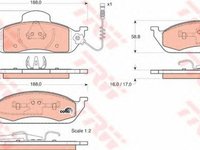 Placute frana MERCEDES-BENZ M-CLASS W163 TRW GDB1378