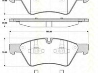 Placute frana MERCEDES-BENZ R-CLASS W251 V251 TRISCAN 811023051