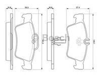 Placute frana MERCEDES-BENZ S-CLASS W221 BOSCH 0986424699