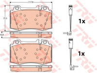 Placute frana MERCEDES-BENZ SLK R171 TRW GDB1543 PieseDeTop