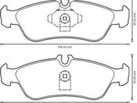 Placute frana MERCEDES-BENZ SPRINTER 2-t platou sasiu 901 902 JURID 573191JAS