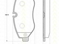 Placute frana MERCEDES-BENZ SPRINTER 3 5-t platou sasiu 906 TRISCAN 811010557