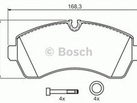 Placute frana MERCEDES-BENZ SPRINTER 3 5-t caroserie 906 BOSCH 0986494194