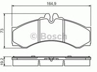 Placute frana MERCEDES-BENZ SPRINTER 4-t bus 904 BOSCH 0986424832