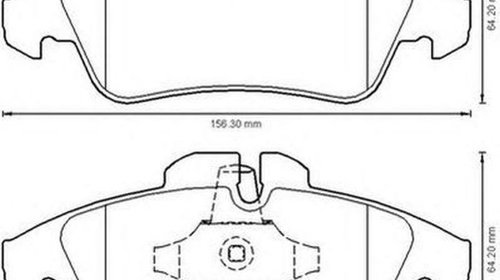 Placute frana MERCEDES-BENZ V-CLASS 638 2 JUR