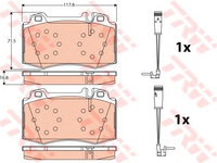 Placute frana MERCEDES C-CLASS (W203) (2000 - 2007) TRW GDB1543