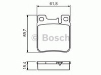 Placute frana MERCEDES C-CLASS (W203) (2000 - 2007) Bosch 0 986 460 965