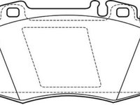 Placute frana Mercedes Clasa C (W202), Clasa C (W203), Clk (C209), Cls (C219), Clasa E (W211), Clasa M (W163), Clasa S (W220), Clasa S Cupe (C215), Sl (R129), Sl (R230), Slk (R171) SRLine parte montare : Punte fata